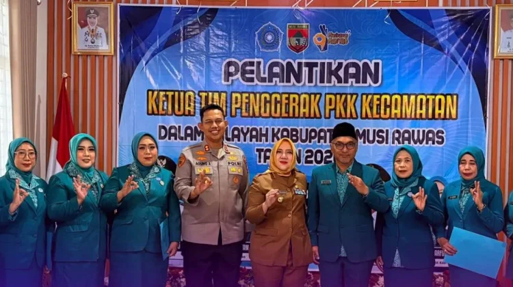 Resmi Dilantik, TP PKK Kecamatan Musi Rawas Diminta Perkuat Pemberdayaan Keluarga