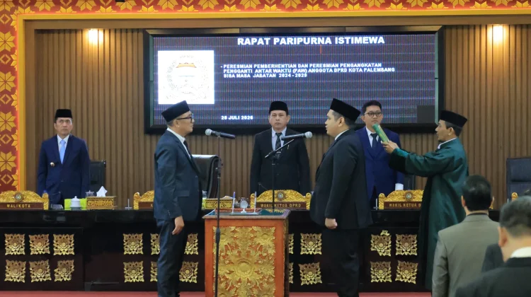 DPRD Palembang Lantik M. Djody Nugraha Lewat Mekanisme PAW