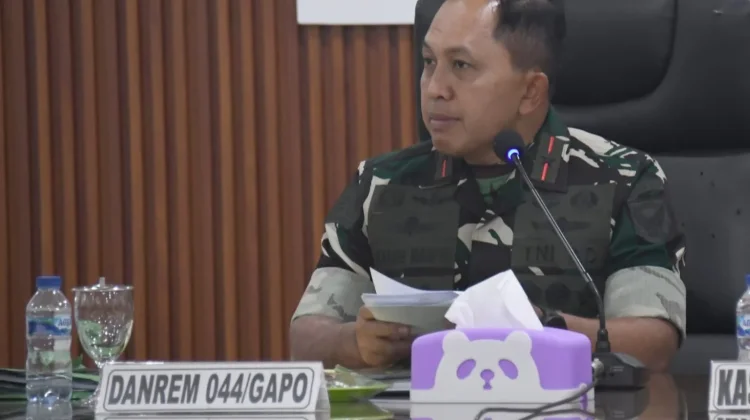 Danrem 044/Gapo Minta Seluruh Pejabat Transparan dalam Program Kerja