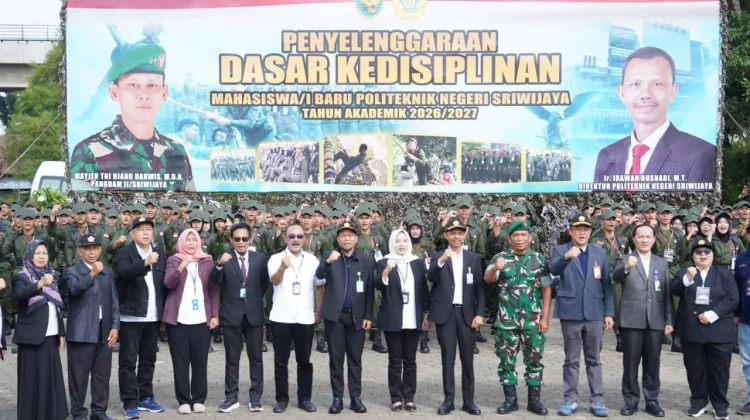 Masuk Majasdam, Mahasiswa Baru Polsri Digembleng Disiplin Militer