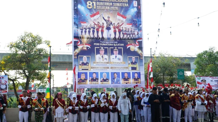 Herman Deru Buka Lomba Marching Band Piala Kemerdekaan Gubernur Sumsel 2026