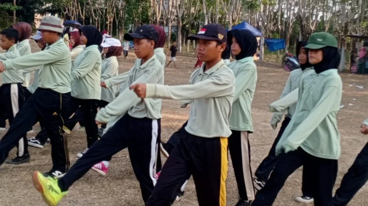 Jelang HUT RI, Desa Pulau Harapan Intensifkan Latihan Paskibra