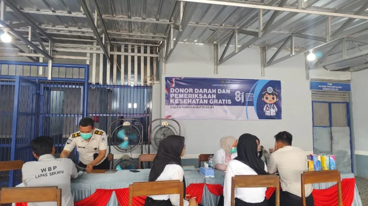 Lapas Sekayu Periksa Kesehatan 40 Pegawai dan Warga Binaan