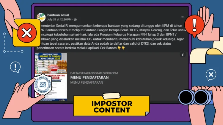 Cek Fakta, Hoaks Tautan Pendaftaran Bantuan Pangan 2026