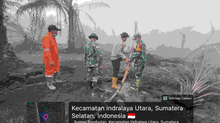 Lahan Gambut di Ogan Ilir Terbakar, Tim Gabungan Padamkan 10 Hektare Sawit