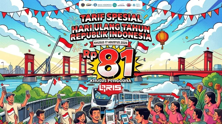 LRT Sumsel Hadirkan Tarif Rp 81 dan Tambah Perjalanan Sambut HUT RI