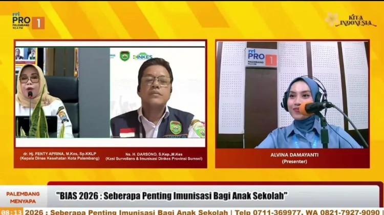 BIAS 2026, Dinkes Palembang Pastikan Imunisasi Anak Berjalan Lancar