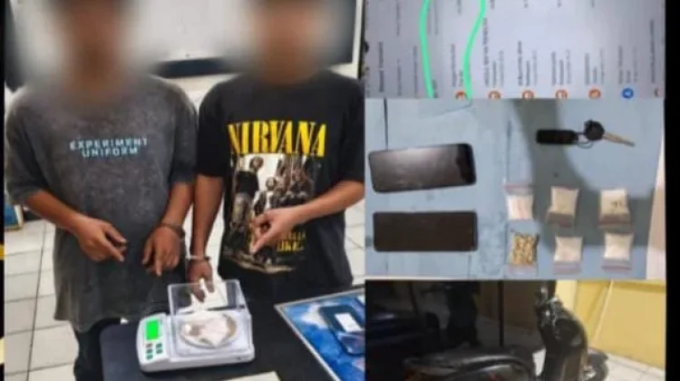 Dua Pemuda Ditangkap Bawa Sabu dan Ekstasi di Depan Sekolah