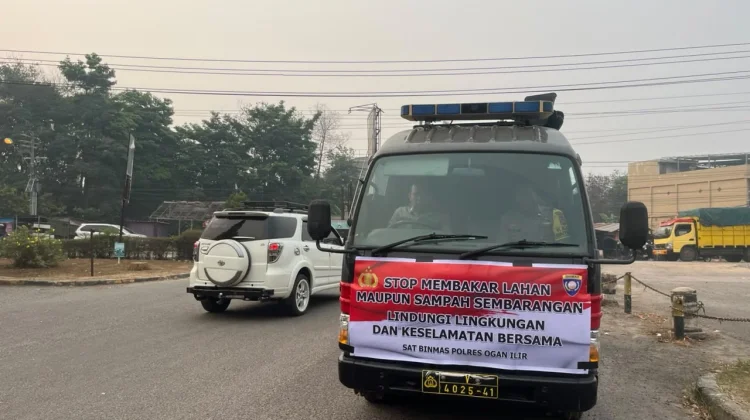 Cegah Karhutla, Polres Ogan Ilir Gencarkan Penyuluhan Keliling