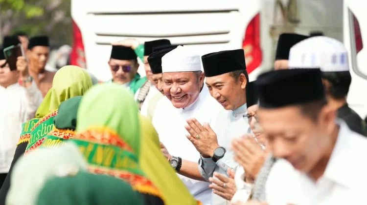 Herman Deru Lepas 150 Delegasi PWNU Sumsel ke Muktamar ke-35