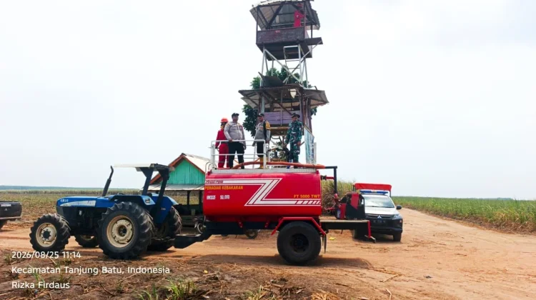 Penyisiran Rayon Cinta Manis, Polsek Tanjung Batu Siaga Karhutla