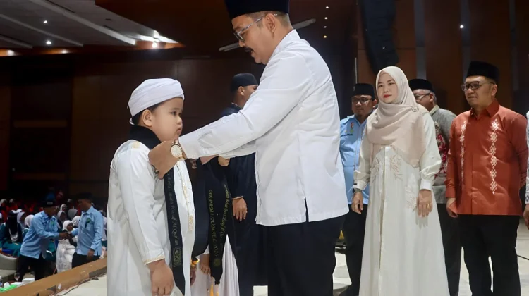 Sebanyak 1.131 Santri Muba Ikuti Tasyakuran Akbar Bebas Buta Huruf Al-Qur'an