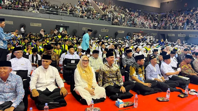 Wabup Banyuasin Hadiri Wisuda Akbar Ribuan Santri BKPRMI