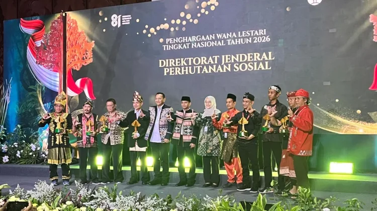 Desa Binaan Pusri Tebat Benawa Raih Terbaik I Wana Lestari 2026