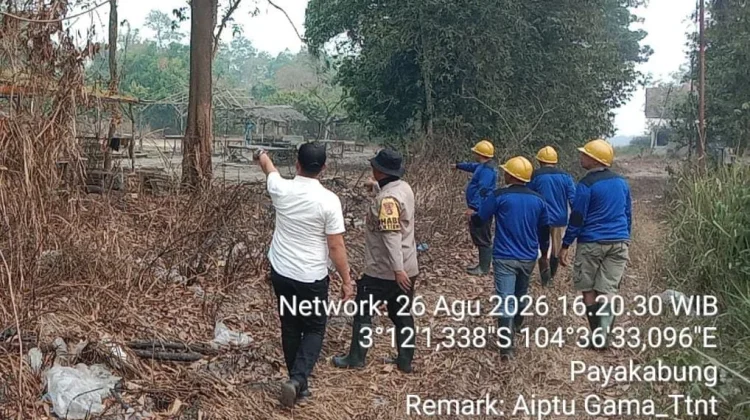 Cegah Karhutla, Polsek Indralaya Gencarkan Patroli Terpadu di Desa Payakabung