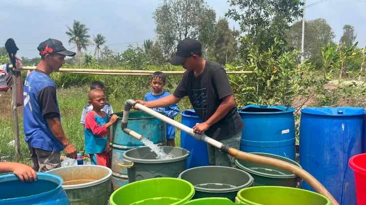 Krisis Air Bersih, 94 KK di Sematang Borang Dapat Bantuan