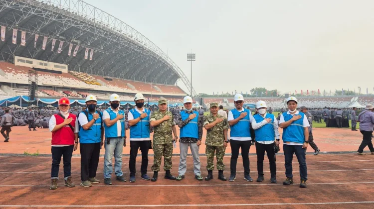 Apel Akbar Satlinmas di Jakabaring Berlangsung Tanpa Kedip
