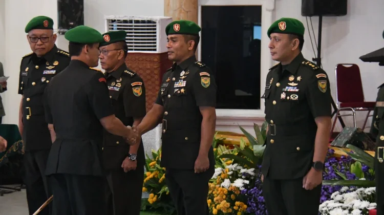 Tiga Pejabat Kodam ll Sriwijaya Resmi Berganti