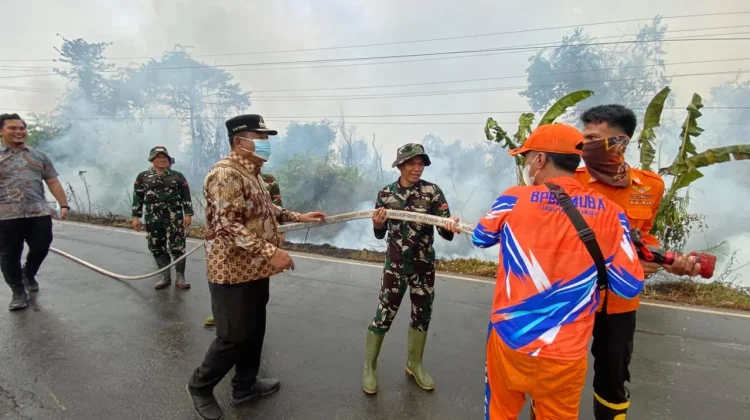 Karhutla di Sekayu, Bupati Muba Minta Tim Bergerak Cepat