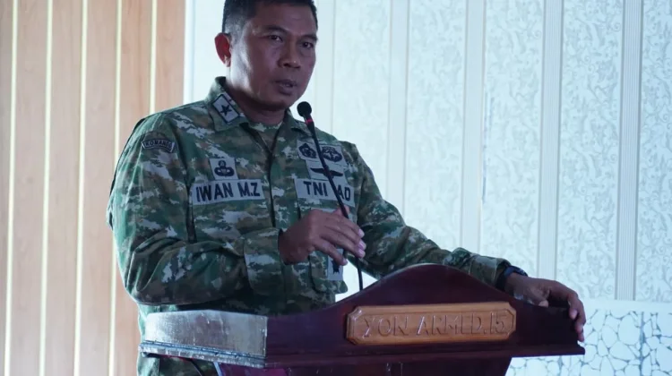 Kasdam II Sriwijaya Pastikan Kesiapan Tempur Yonarmed 15/Cailendra