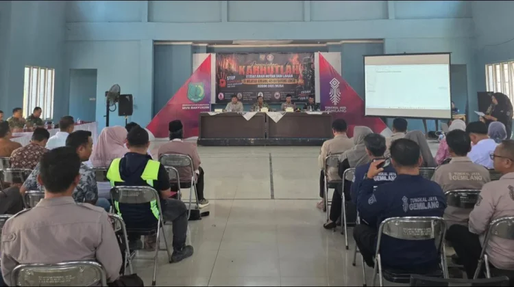 Penyuluhan Karhutbunlah Muba Perkuat Kesiapsiagaan Masyarakat
