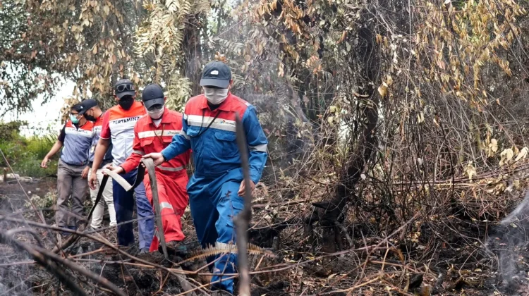 Lawan Karhutla, Pertamina Bekali Ratusan Personel Pemadam Api di Ogan Ilir