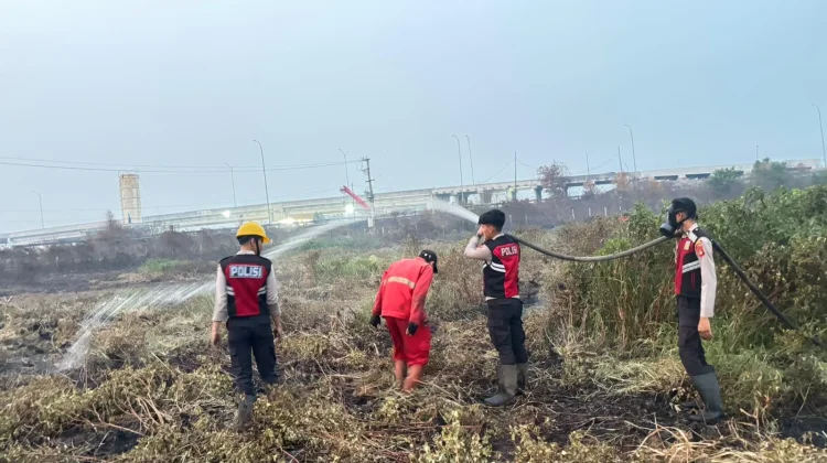 Perkuat Pencegahan, Polres OKI Padamkan 45,6 Hektare Hutan Terbakar