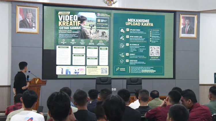 Dukung Ketahanan Pangan, Korem 044/Gapo Gelar Workshop Produksi Video