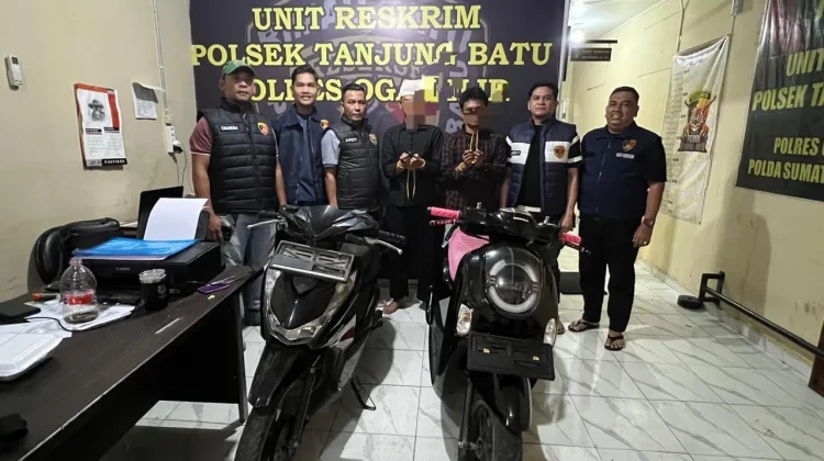 Gasak Motor Jemaah Salat Jumat, Dua Pemuda Ogan Ilir Dibekuk