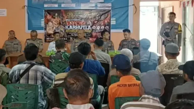 Antisipasi Karhutlah, Polsek Baturaja Timur Perkuat Mitigasi dan Edukasi