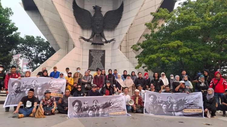 Solidaritas Jurnalis Sumsel Doakan Delapan Korban Hilang di Krakatau
