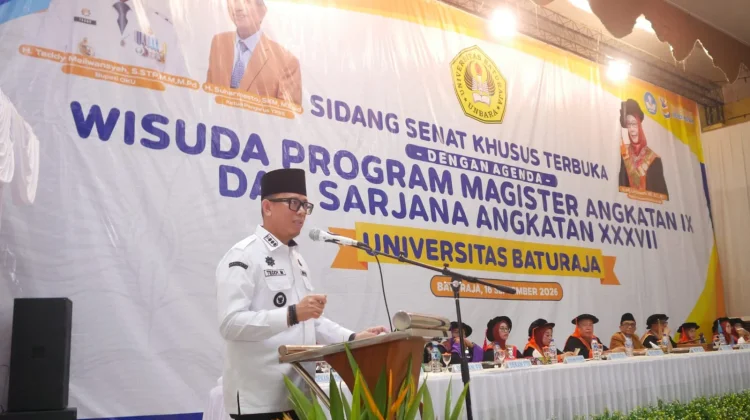 Wisuda Unbara, Bupati OKU Dorong Lulusan Berkontribusi