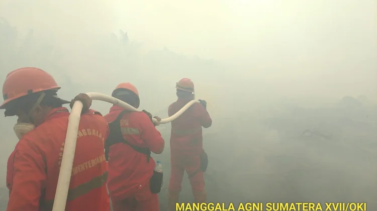 Karhutla Sumsel Kirim Asap hingga Wilayah Jambi dan Riau