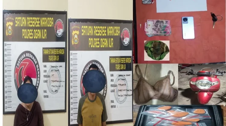 Polres Ogan Ilir Amankan Dua Tersangka Narkoba, Sembilan Butir Ekstasi Disita