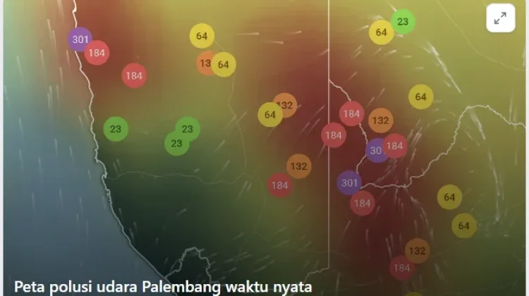 Kabut Asap Selimuti Palembang, Hujan Diprediksi Awal Oktober