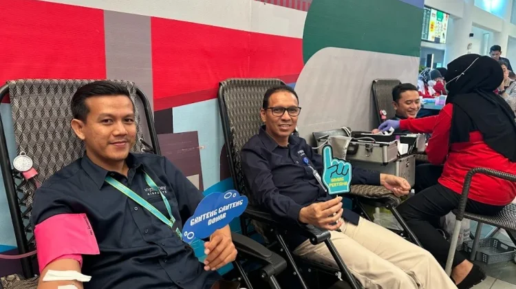 Bandara SMB II Gelar Donor Darah, Bentuk Upaya Membantu Sesama