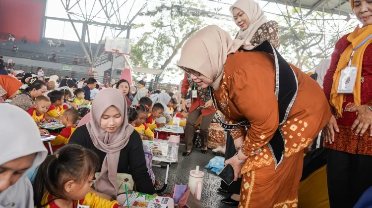 Bunda PAUD Muba Ajak Anak Berani Berkreasi tanpa Takut Salah