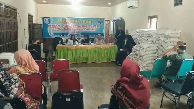 Pemcam Talang Kelapa Ikuti Musyawarah RKPDes Gasing