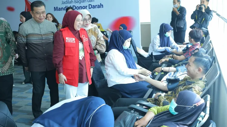 Perkuat Kolaborasi, PMI Palembang Jaga Ketersediaan Stok Darah