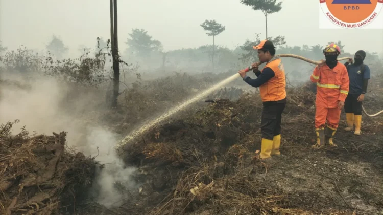 Karhutla di Lahan PT Mitra Ogan Mendekati Pemukiman Warga