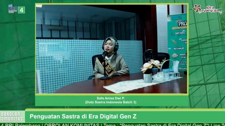 Berawal dari Wattpad, Safa Terpilih Jadi Duta Sastra Indonesia - RRI.co.id