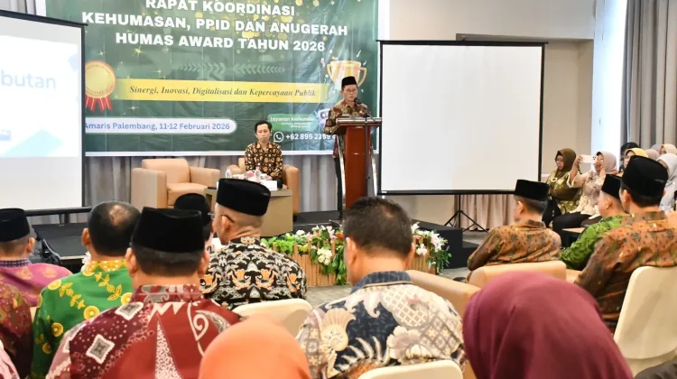 Kakanwil Kemenag Sumsel Luncurkan AIOHUMAS 3.0 guna Perkuat Layanan