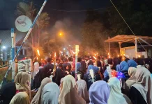 Pawai Obor Khidmat Sambut Bulan Suci Ramadan