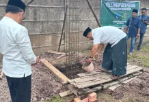 CNG Hilir Raya Bangun Gapura Ponpes MINA Sugiwaras