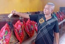 Pembersihan Rupang Buddha Simbol Penyucian Vihara Prajna Shanti