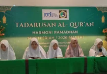 RRI Palembang Gelar Tadarus di Pesantren Nurul Qomar