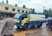 Polsek Pemulutan Rutin Strong Point Jaga Lalu Lintas