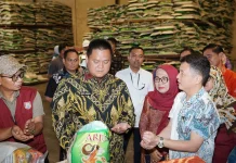 Pastikan Stok Beras Ramadan Aman, Sekda Banyuasin Tinjau PT. BPP