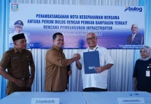 Bupati Banyuasin Teken MoU Bersama Perum Bulog Palembang