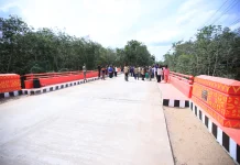 Gubernur Sumsel Resmikan Jembatan Ait Serami OKU
